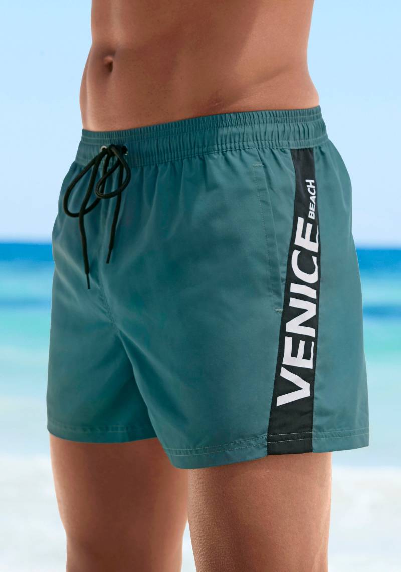 Venice Beach Badeshorts, mit grossem Markenschriftzug von VENICE BEACH