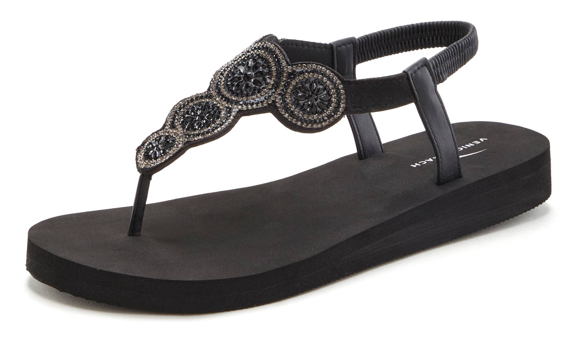 Venice Beach Zehensteg-Sandale, ultraleicht mit Glitzerdetails VEGAN Venice Beach Zehensteg-Sandale, ultraleicht mit Glitzerdetails VEGAN von VENICE BEACH