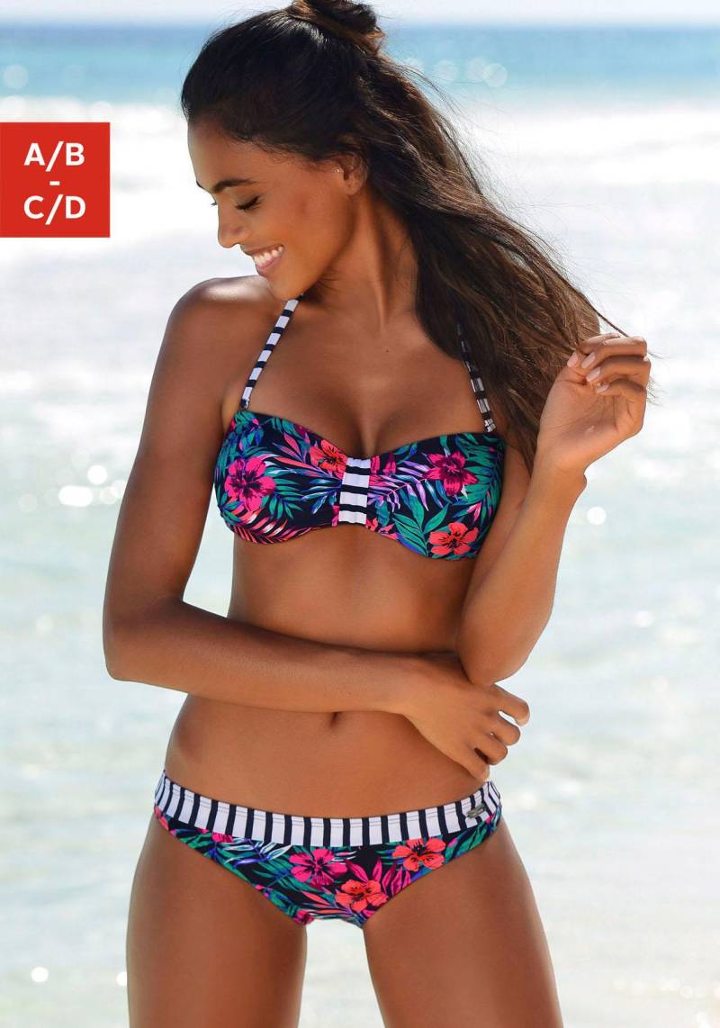 Venice Beach Bandeau-Bikini-Top »Summer«, mit kontrastfarbener Schlaufe von VENICE BEACH