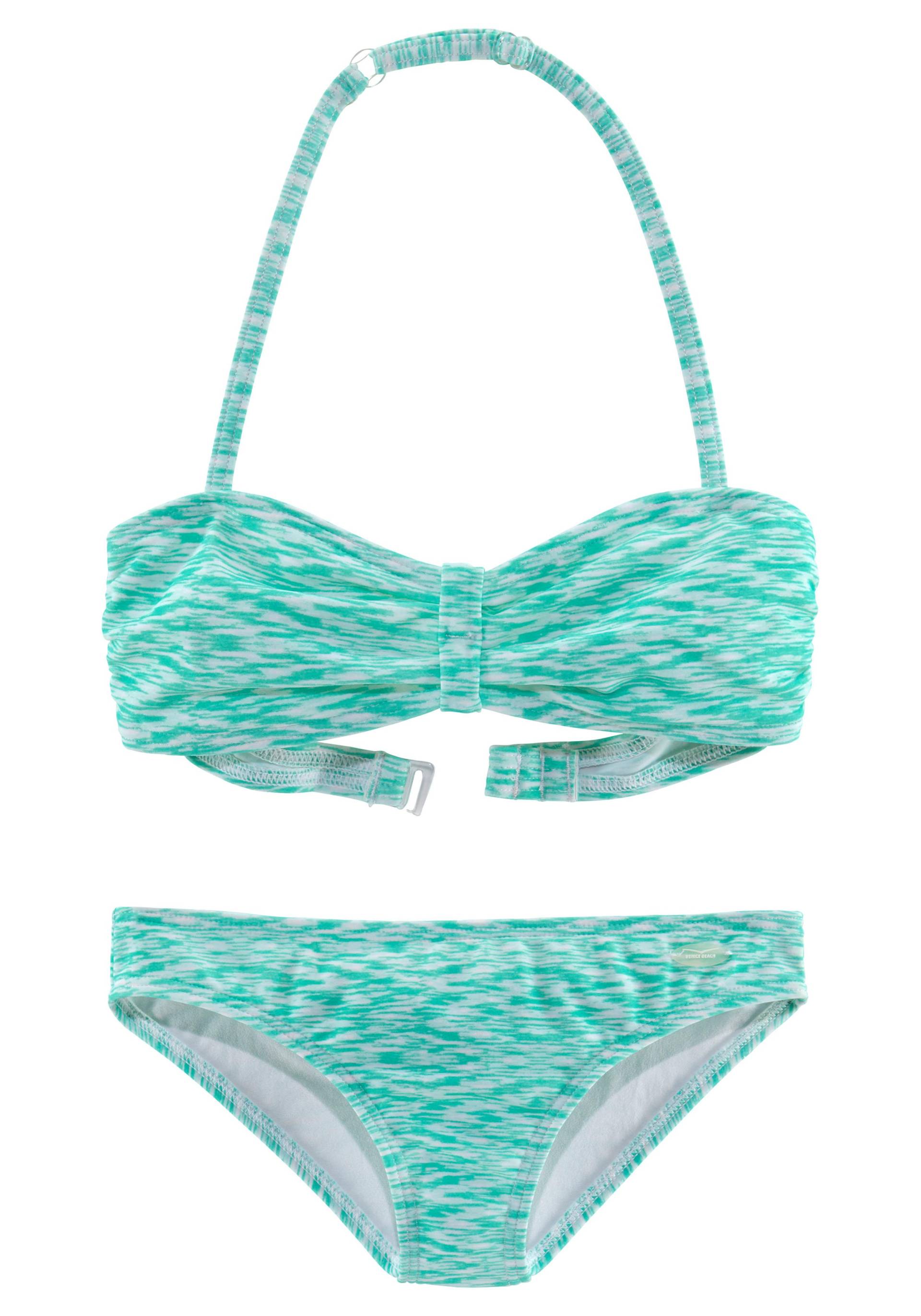 Venice Beach Bandeau-Bikini, regulierbares Top, seitliche Stäbchen Venice Beach Bandeau-Bikini, regulierbares Top, seitliche Stäbchen von Venice Beach
