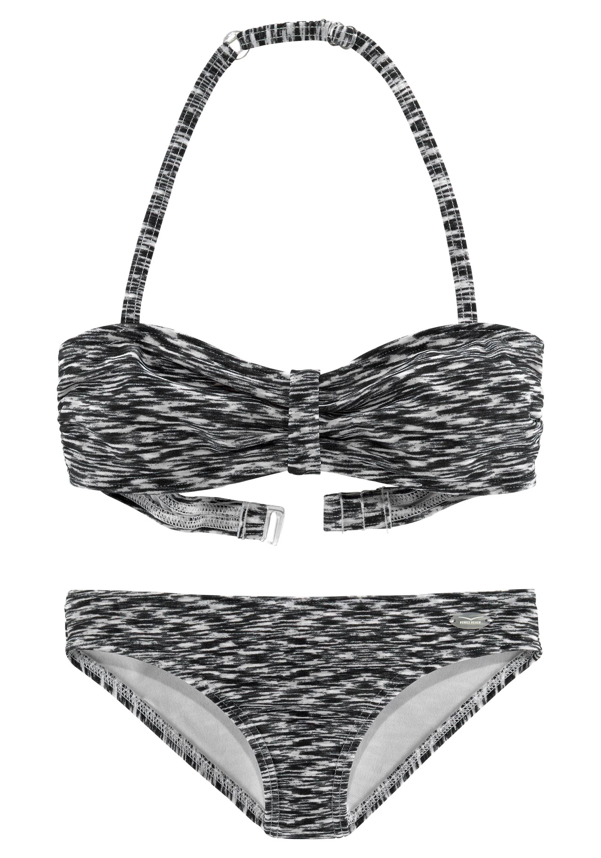 Venice Beach Bandeau-Bikini, regulierbares Top, seitliche Stäbchen Venice Beach Bandeau-Bikini, regulierbares Top, seitliche Stäbchen von Venice Beach