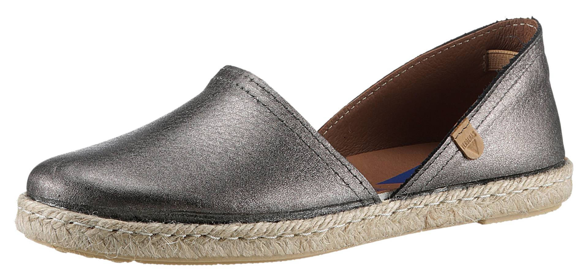 VERBENAS Espadrille »CARMEN NUCLEO METAL«, Slipper, Sommerschuh, Strandschuh im Metallic Look von VERBENAS