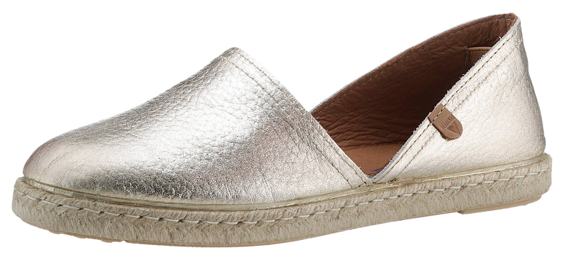 VERBENAS Espadrille »CARMEN NUCLEO METAL«, Slipper, Sommerschuh, Strandschuh im Metallic Look von VERBENAS