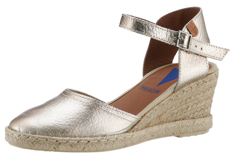 VERBENAS Sandalette »MALENA NUCLEO METAL«, Sommerschuh, Sandale, Keilabsatz, in Metallic-Optik von VERBENAS