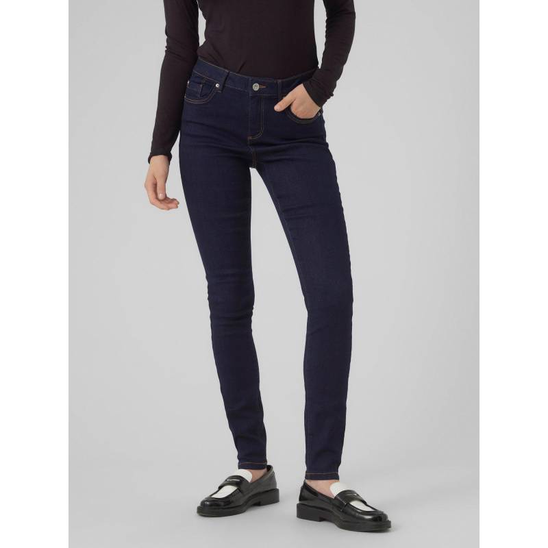 VERO MODA - Jeans, für Damen, Blau Denim Dunkel, Größe S/L30 von VERO MODA