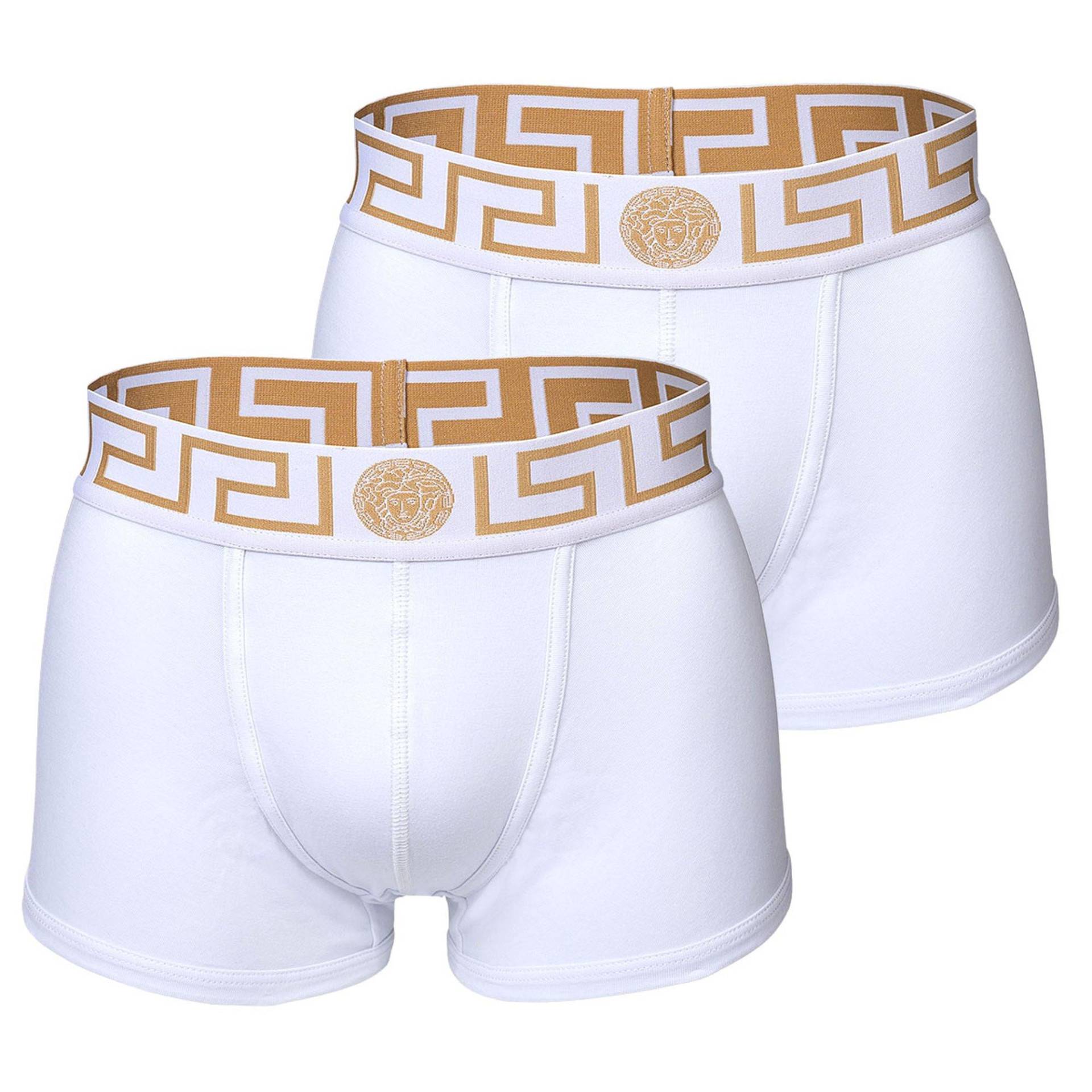 Boxershort Figurbetont Herren Weiss 3XL von VERSACE