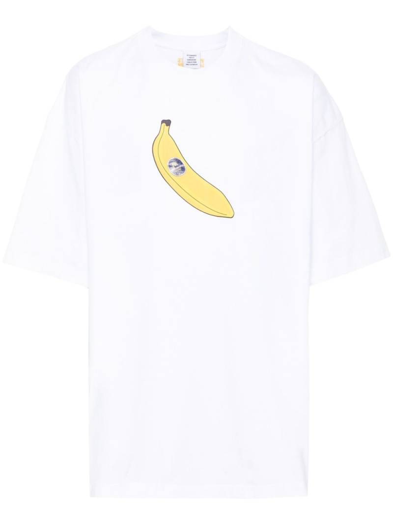 VETEMENTS illustration-print cotton T-shirt - White von VETEMENTS