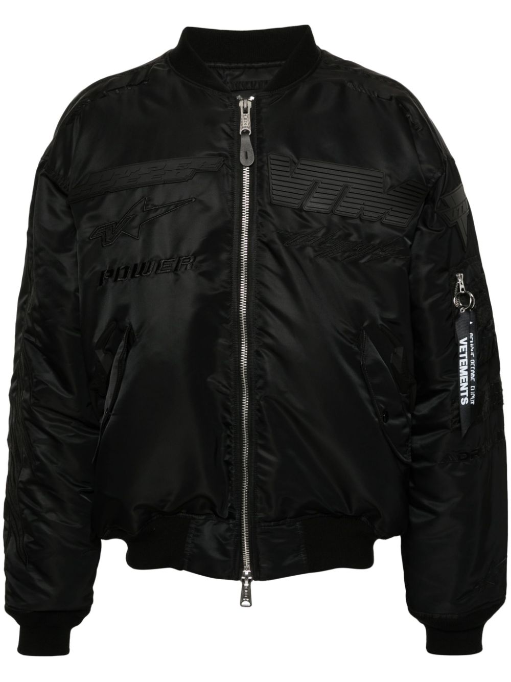 VETEMENTS Blackout Racing bomber jacket von VETEMENTS