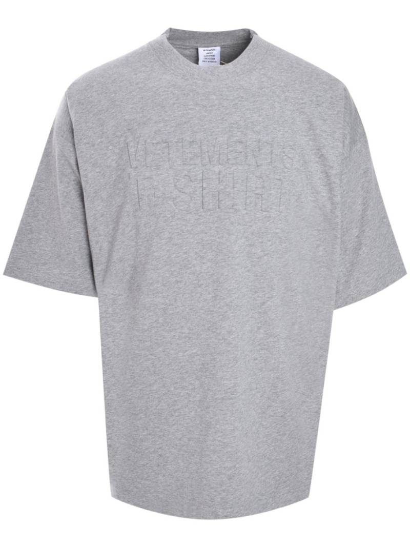 VETEMENTS Illusion logo T-shirt - Grey von VETEMENTS