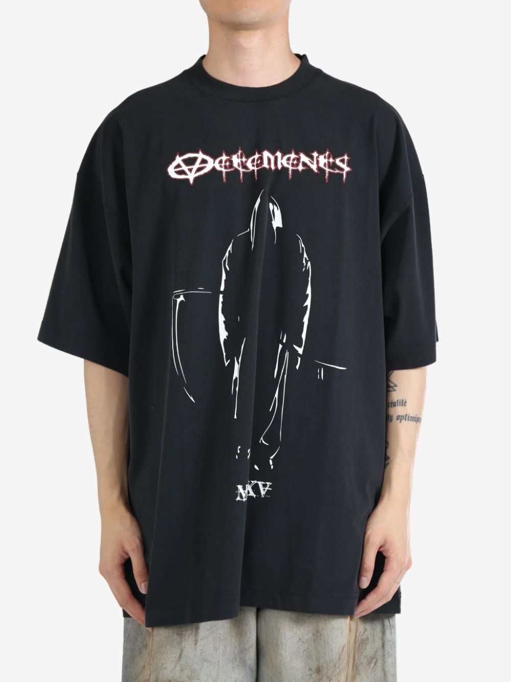 VETEMENTS Reaper Logo T-shirt - Black von VETEMENTS