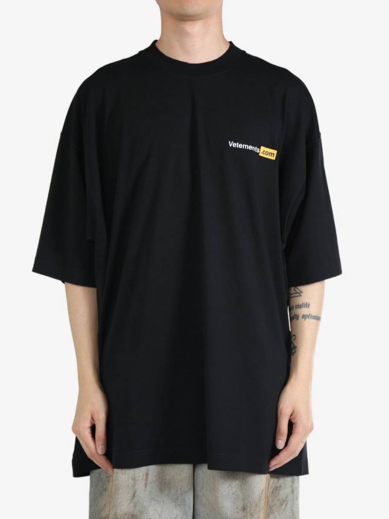 VETEMENTS XXX Logo T-shirt - Black von VETEMENTS