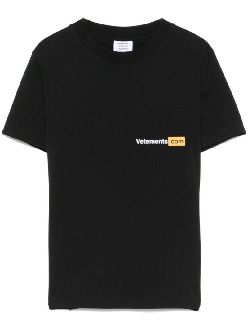 VETEMENTS Xxx Logo T-shirt - Black von VETEMENTS