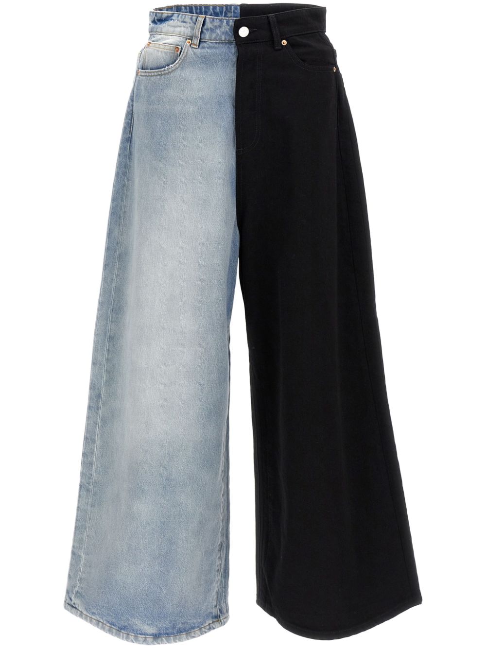 VETEMENTS contrast-panel jeans - Black von VETEMENTS