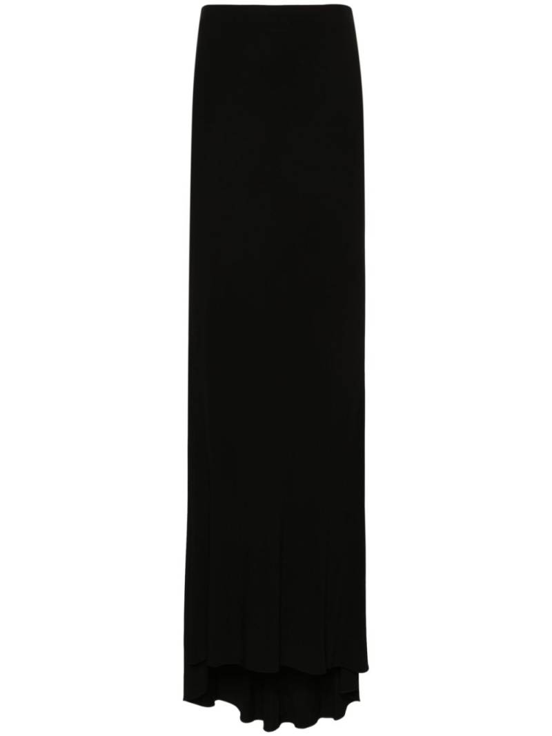 VETEMENTS crepe column maxi skirt - Black von VETEMENTS