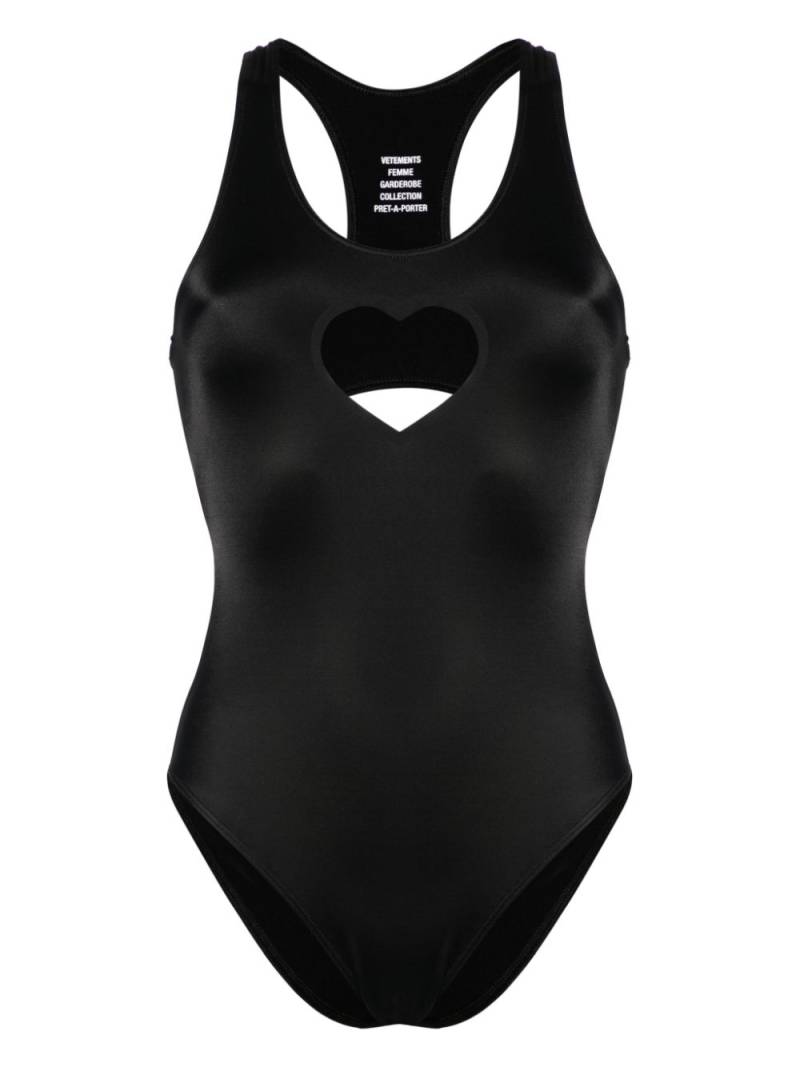 VETEMENTS cut-out swimsuit - Black von VETEMENTS