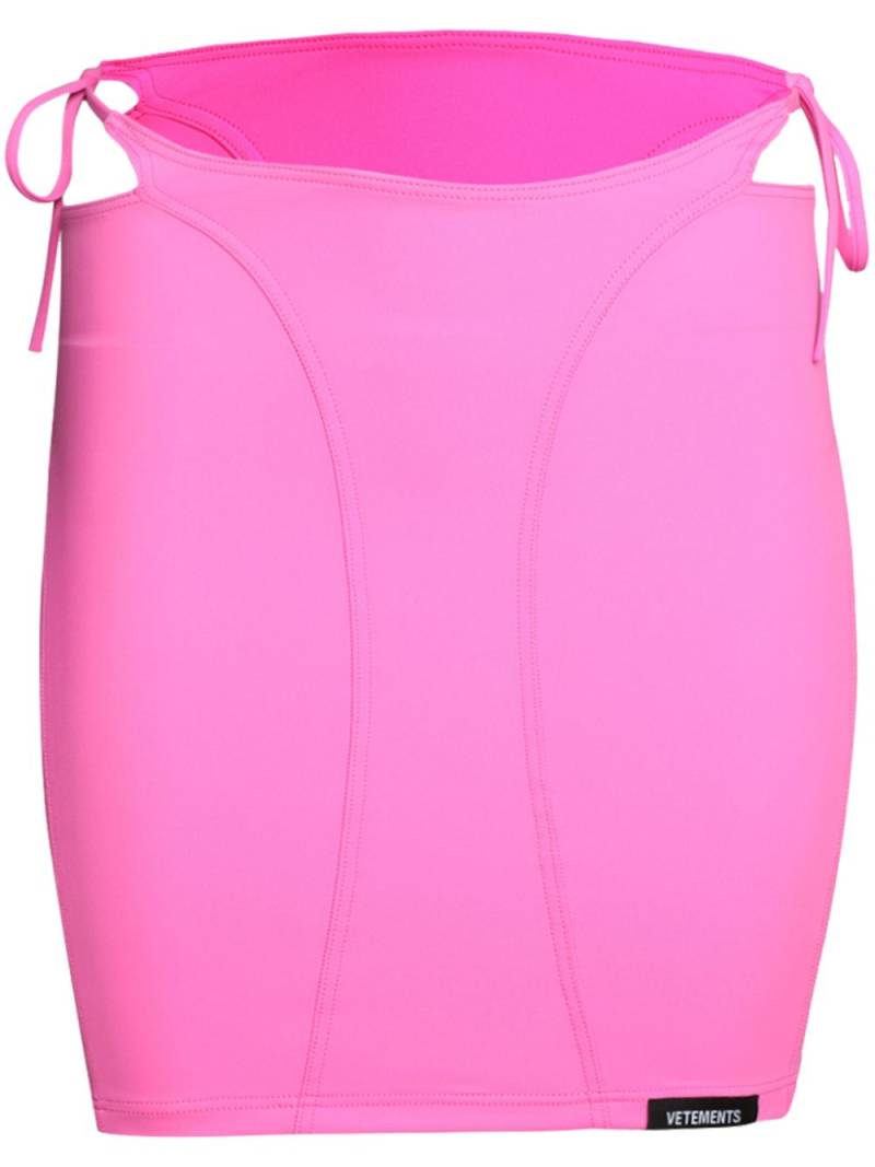 VETEMENTS deconstructed bikini skirt - Pink von VETEMENTS