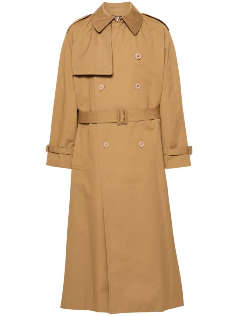 VETEMENTS double-breasted trench coat - Neutrals von VETEMENTS