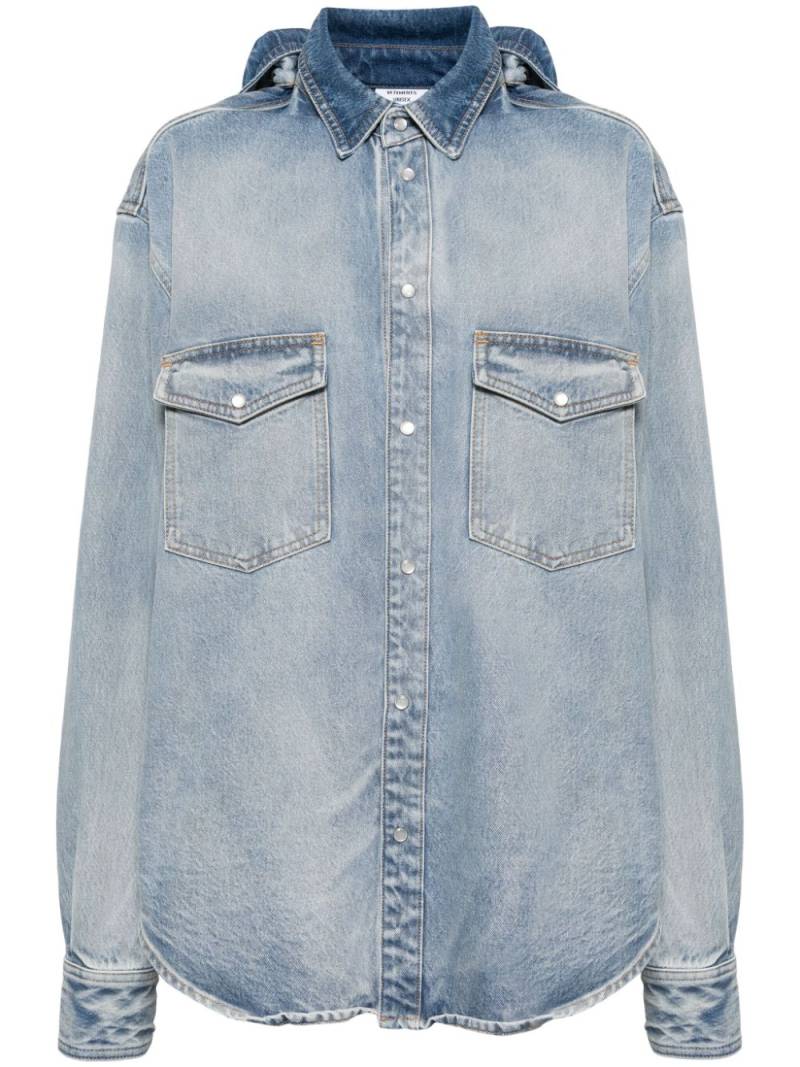 VETEMENTS front-back denim shirt - Blue von VETEMENTS