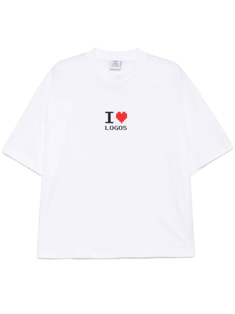 VETEMENTS graphic-print T-shirt - White von VETEMENTS