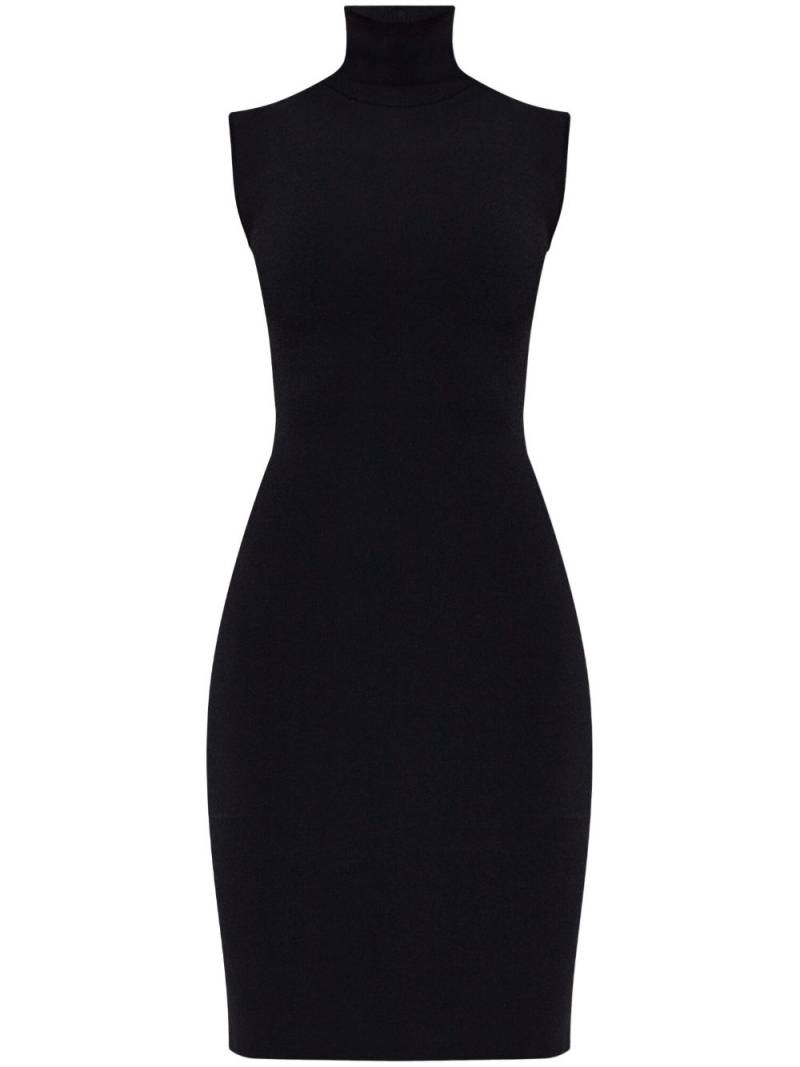 VETEMENTS high-neck fitted minidress - Black von VETEMENTS