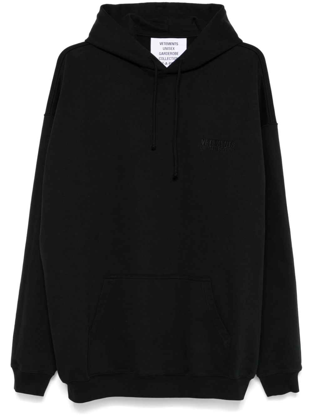 VETEMENTS inside out hoodie - Black von VETEMENTS