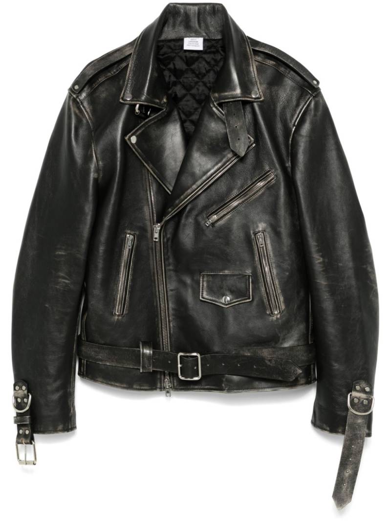 VETEMENTS leather jacket - Black von VETEMENTS