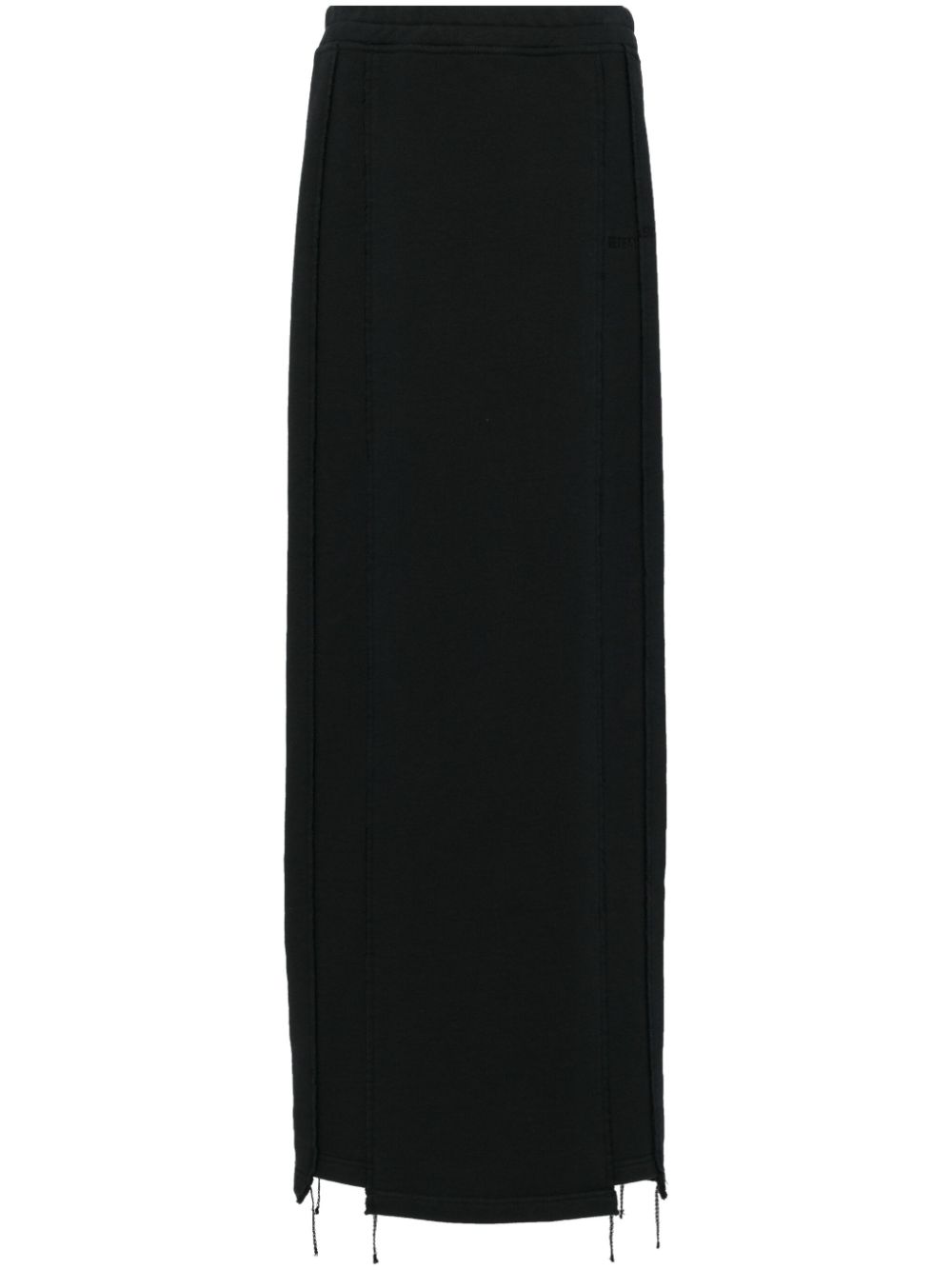 VETEMENTS embroidered jersey maxi skirt - Black von VETEMENTS