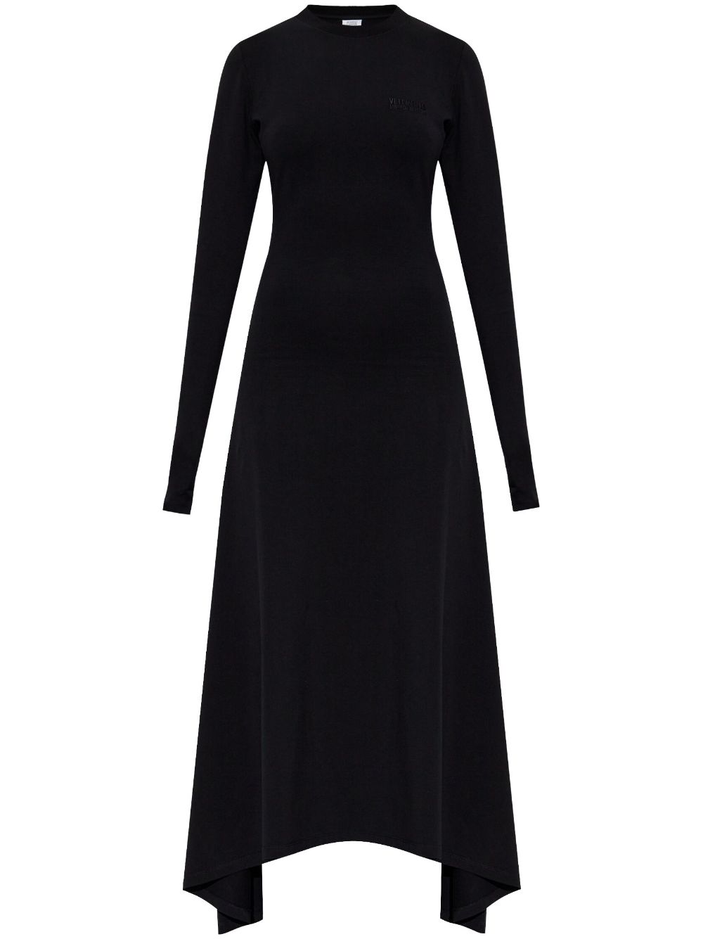 VETEMENTS logo-embroidered maxi dress - Black von VETEMENTS