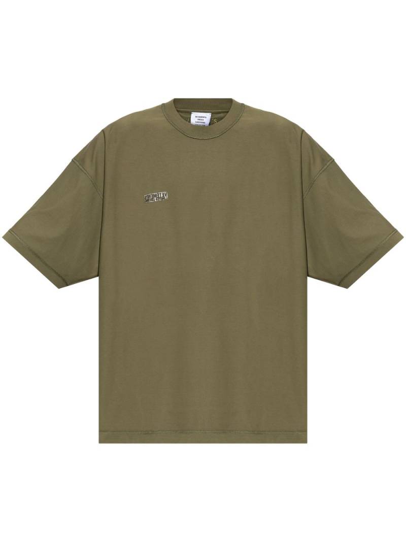 VETEMENTS logo embroidered t-shirt - Green von VETEMENTS