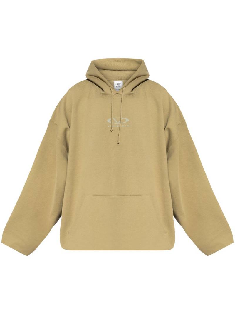 VETEMENTS logo hoodie - Neutrals von VETEMENTS