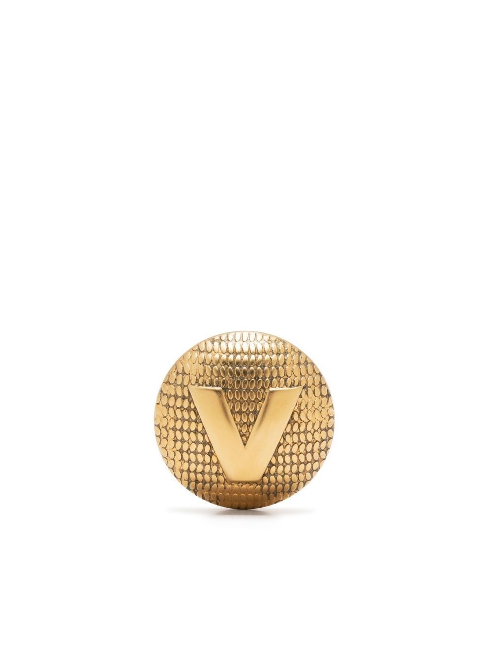 VETEMENTS logo plaque clip-on earrings - Gold von VETEMENTS