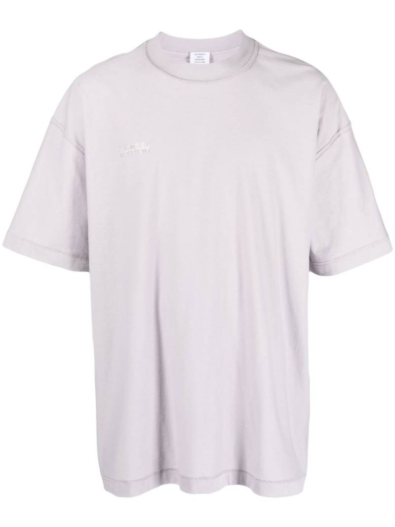 VETEMENTS logo-print cotton T-shirt - Purple von VETEMENTS