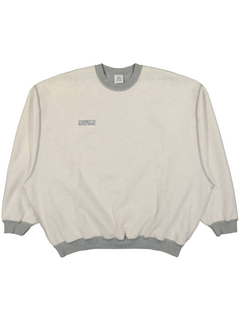 VETEMENTS logo-print sweatshirt - Grey von VETEMENTS