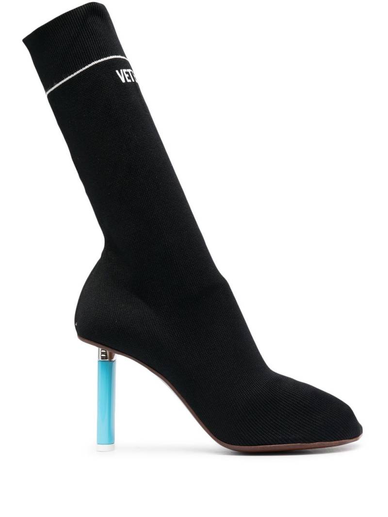 VETEMENTS pointed sock-style boots - Black von VETEMENTS