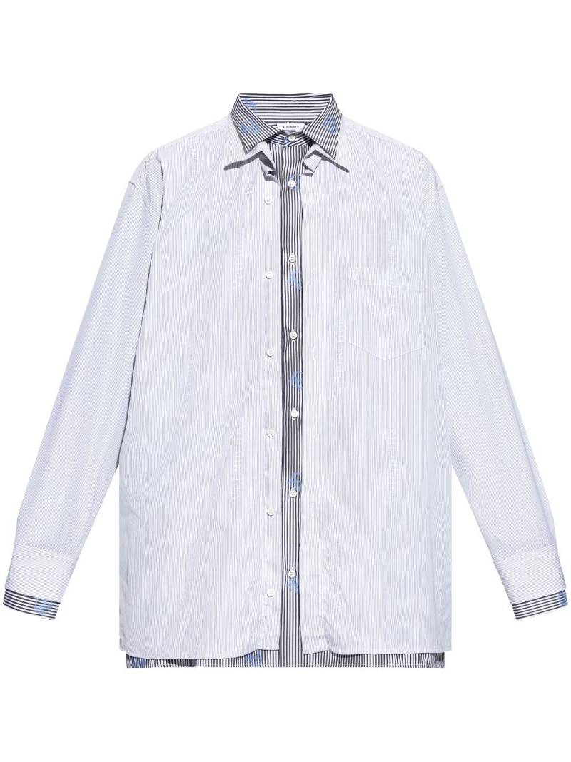 VETEMENTS striped shirt - Blue von VETEMENTS