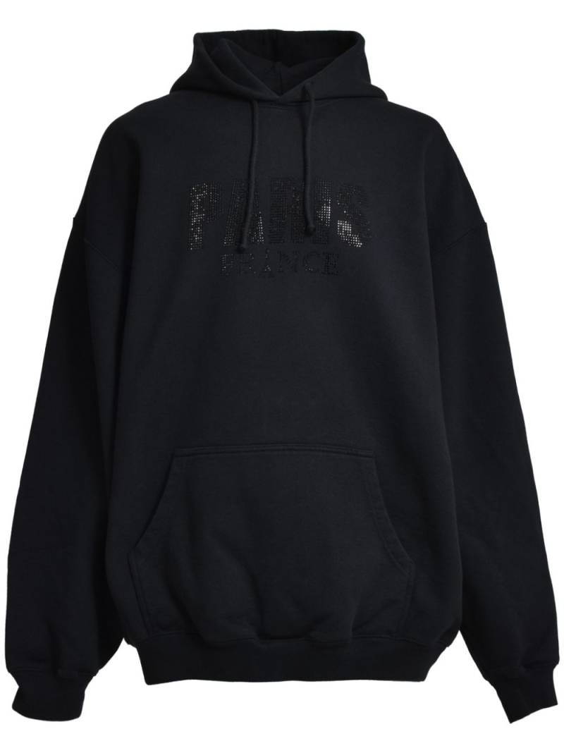 VETEMENTS studded hoodie - Black von VETEMENTS