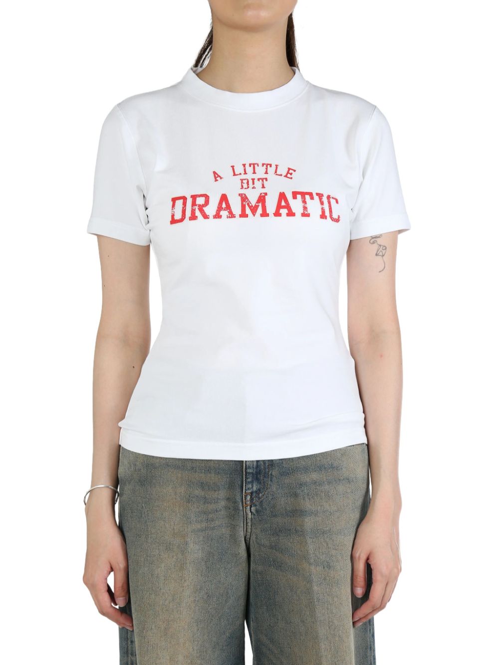 VETEMENTS text-print T-shirt - White von VETEMENTS