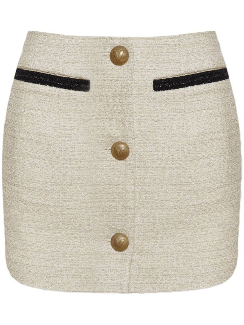 VETEMENTS tweed mini skirt - Neutrals von VETEMENTS