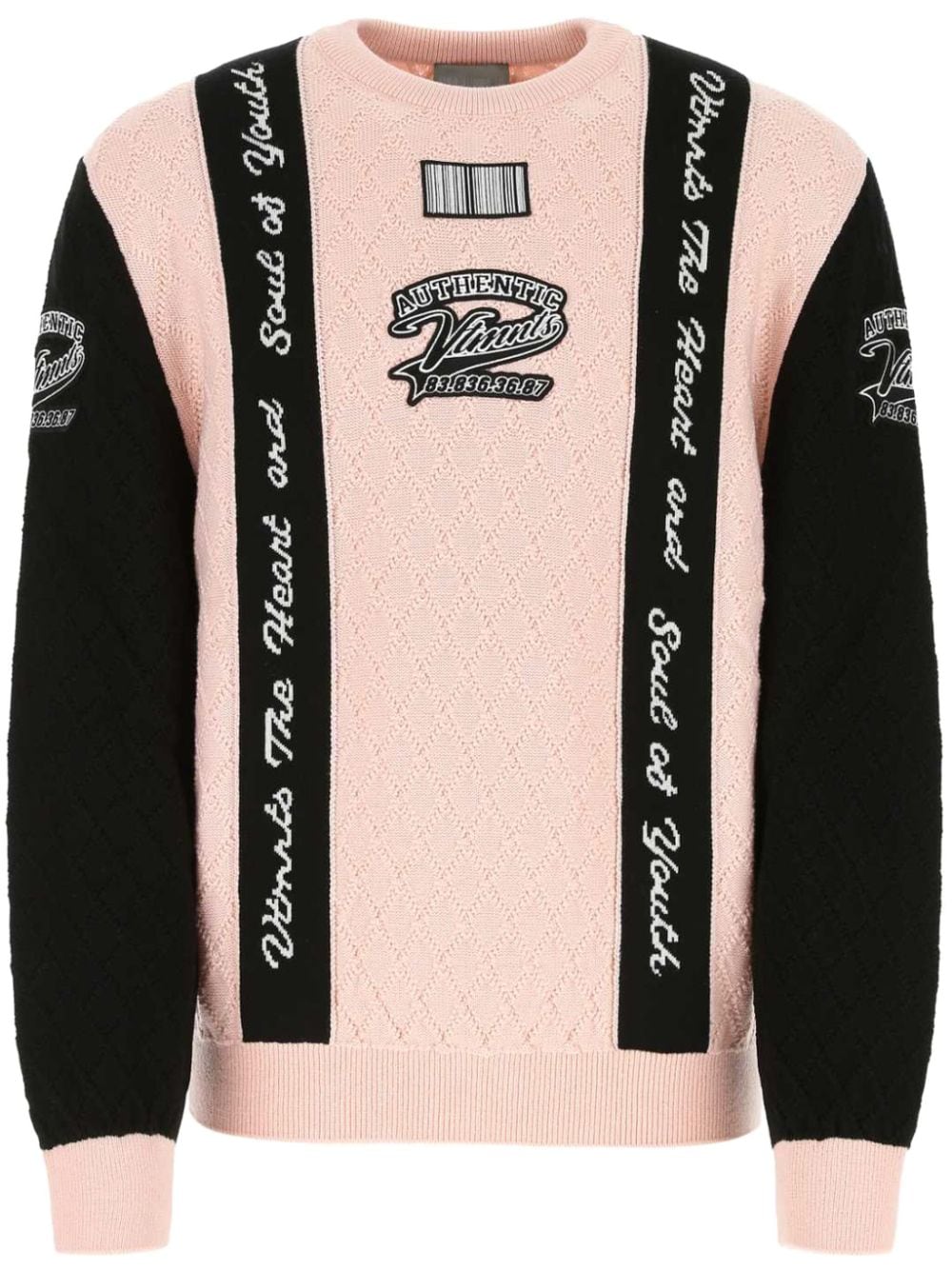 VETEMENTS two-tone knitted jumper - Pink von VETEMENTS