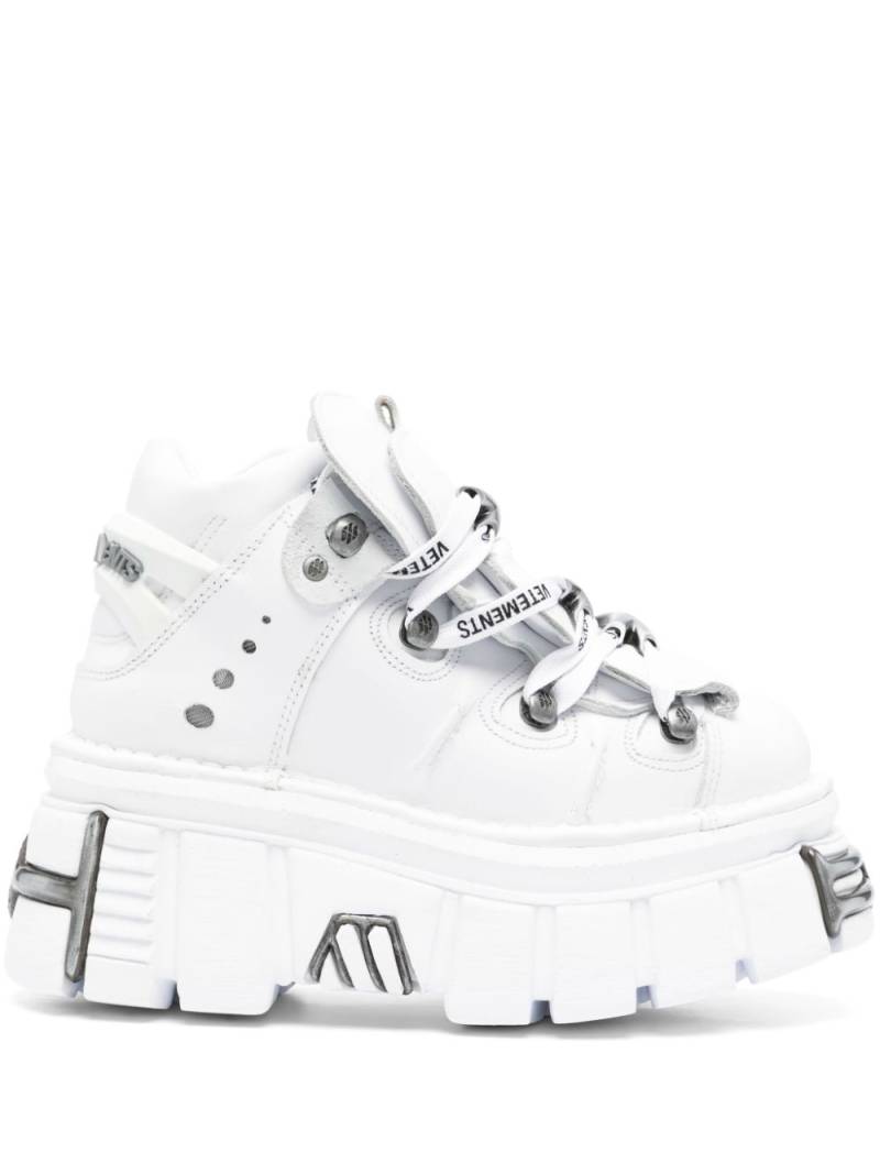 VETEMENTS x New Rock platform sneakers - White von VETEMENTS