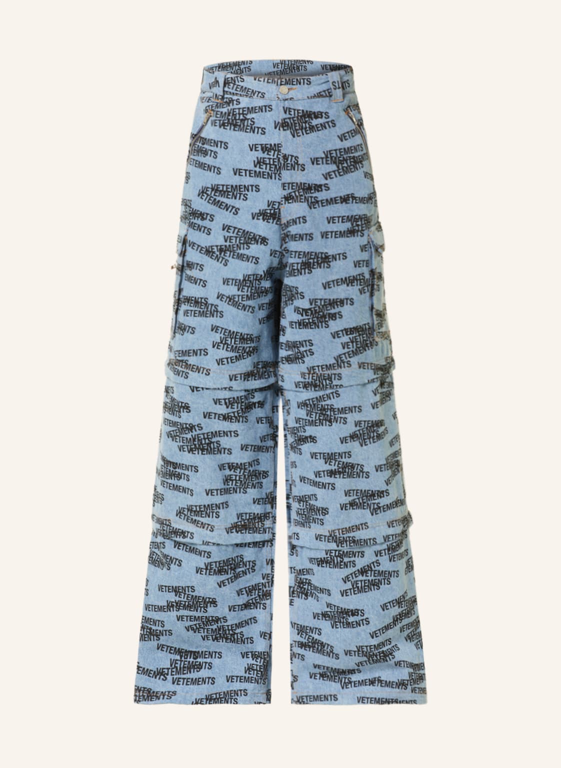 Vetements Cargojeans Straight Fit blau von VETEMENTS