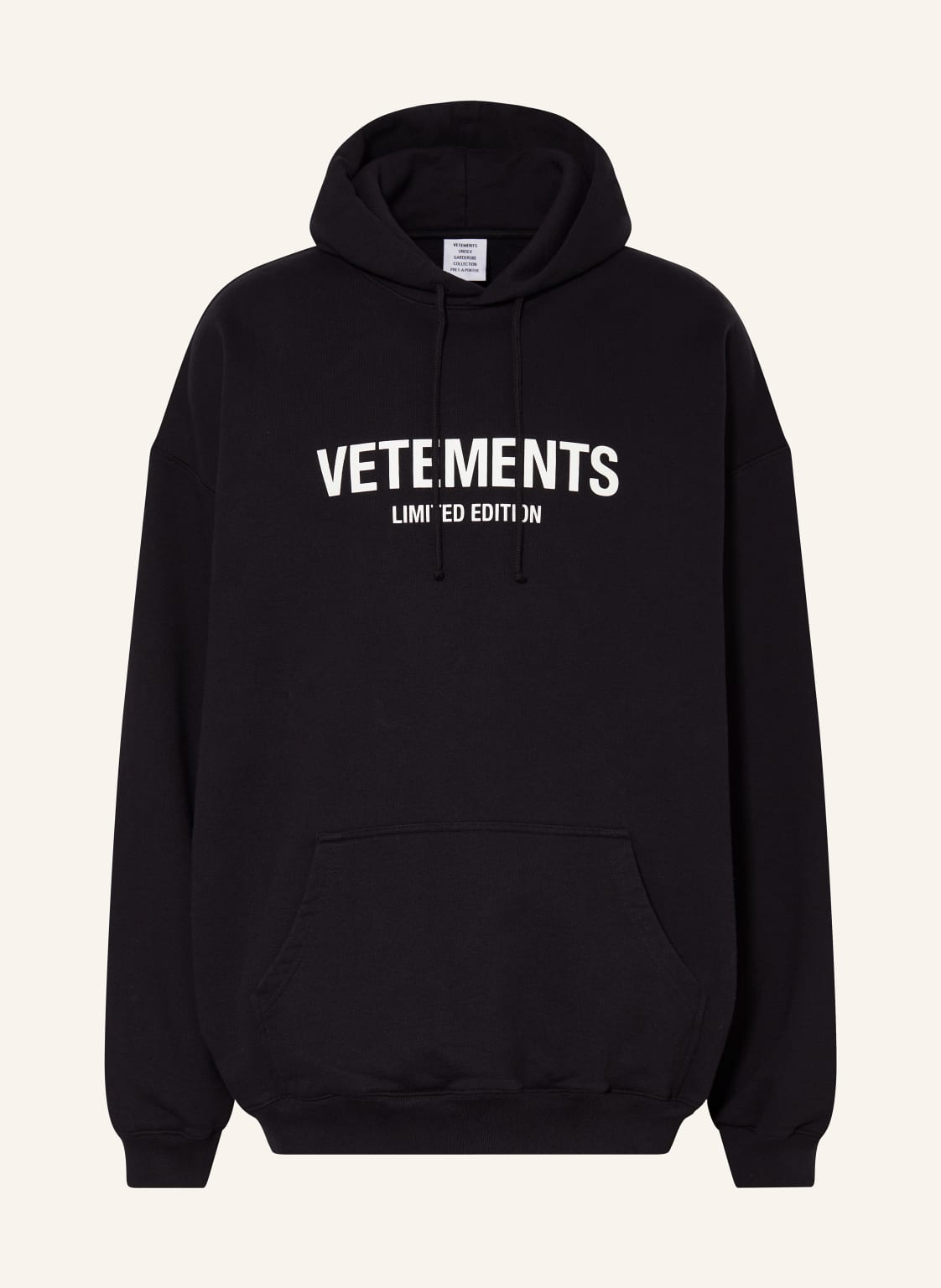 Vetements Hoodie schwarz von VETEMENTS