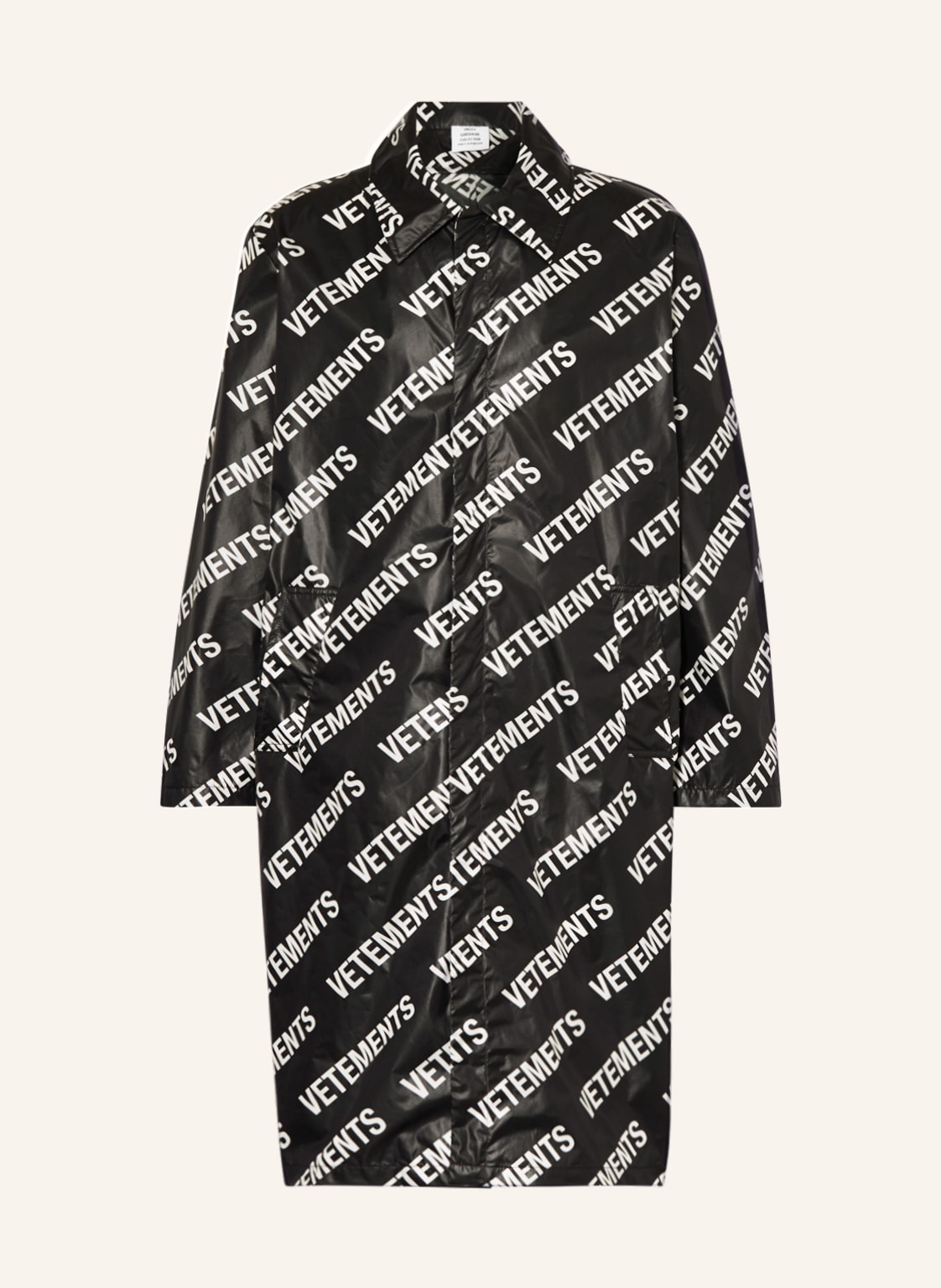Vetements Mantel schwarz Vetements Mantel schwarz von VETEMENTS
