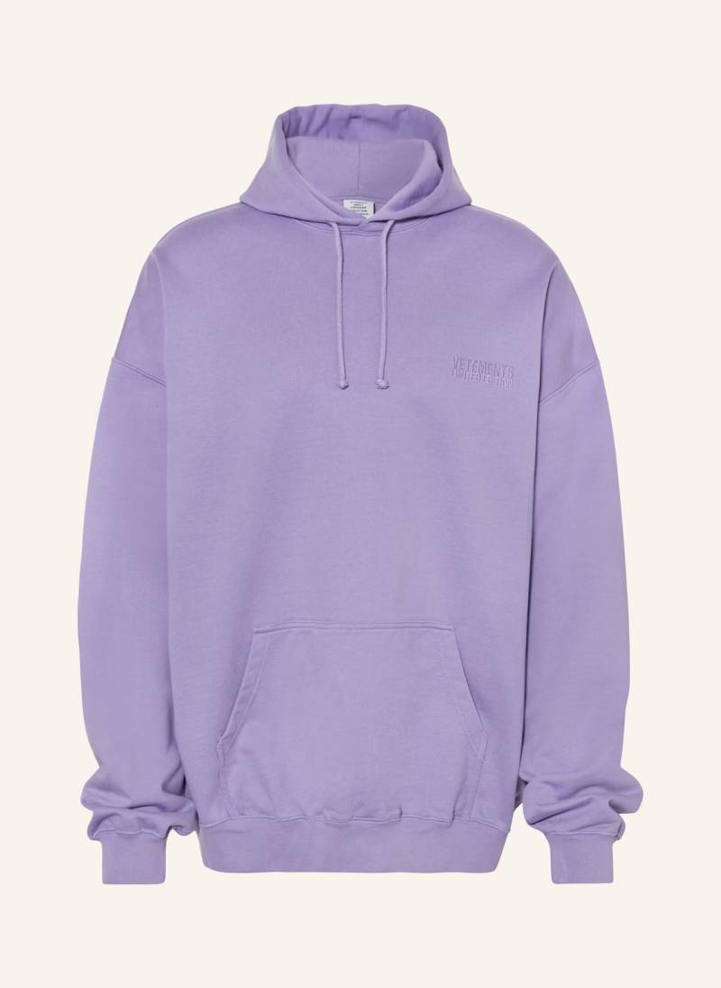 Vetements Oversized-Hoodie lila von VETEMENTS