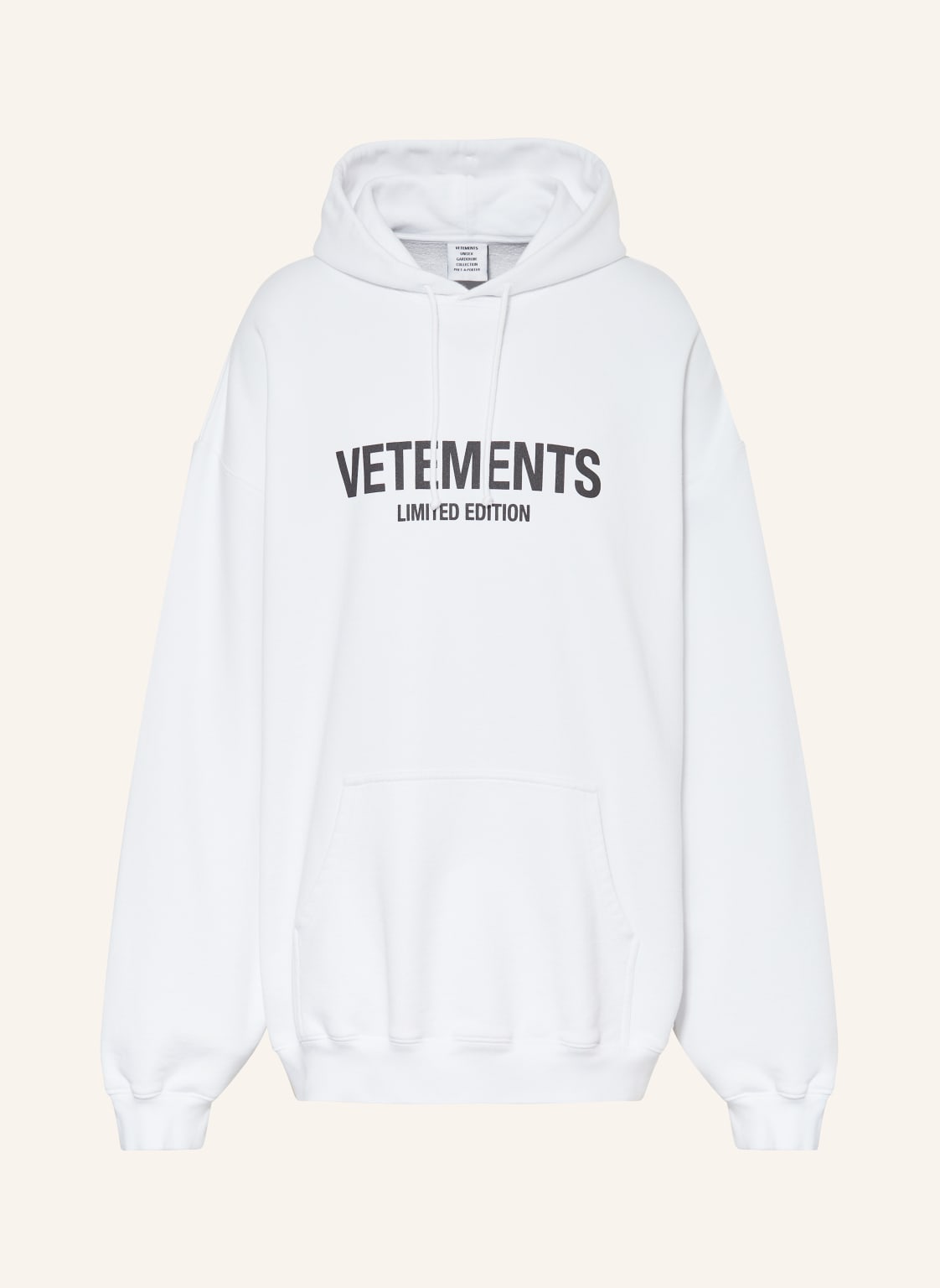 Vetements Oversized-Hoodie weiss von VETEMENTS