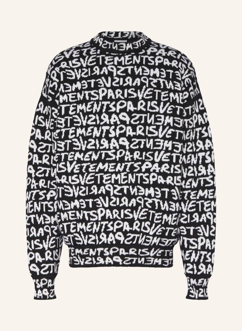 Vetements Oversized-Pullover schwarz von VETEMENTS