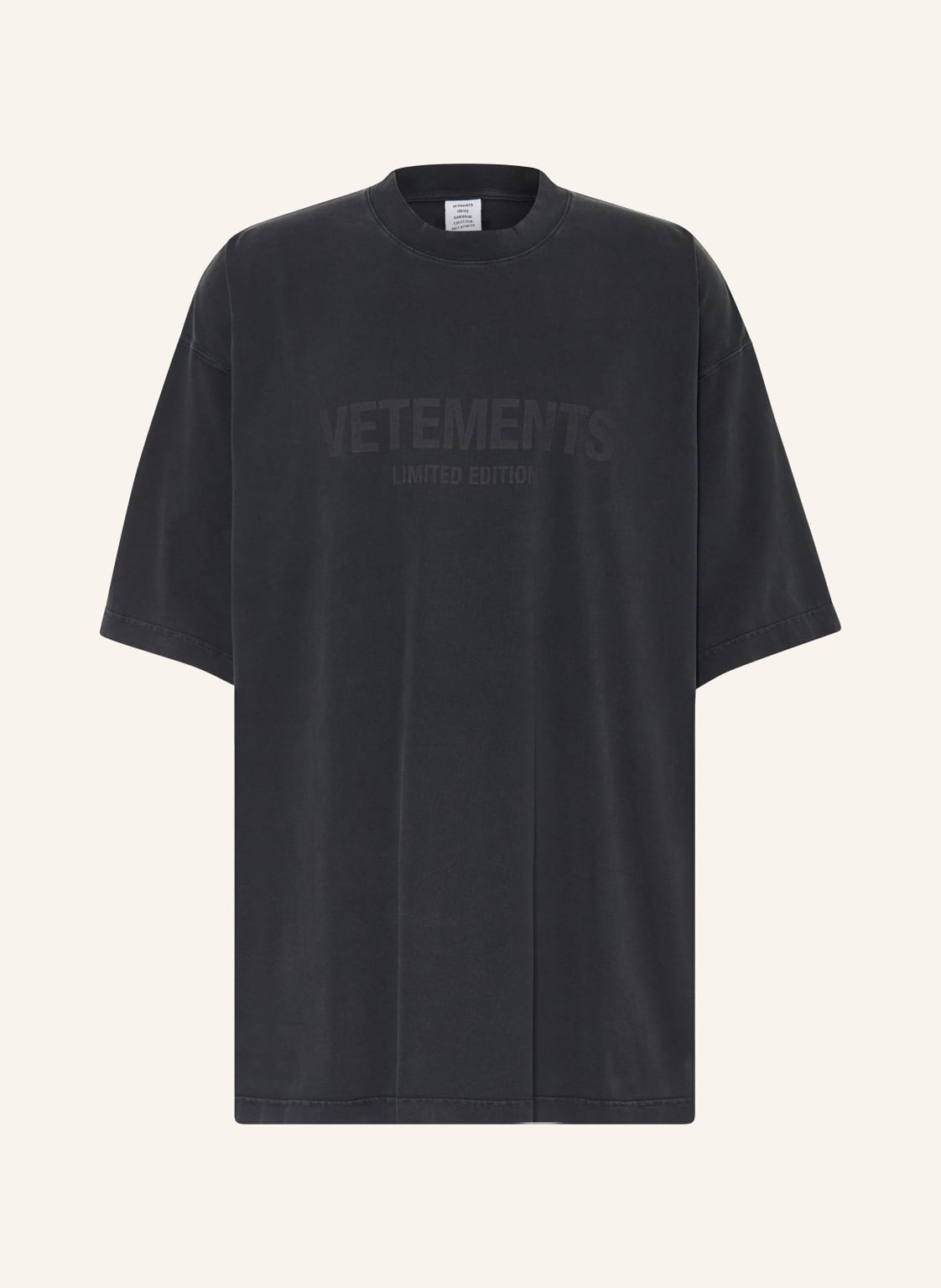 Vetements Oversized-Shirt schwarz von VETEMENTS