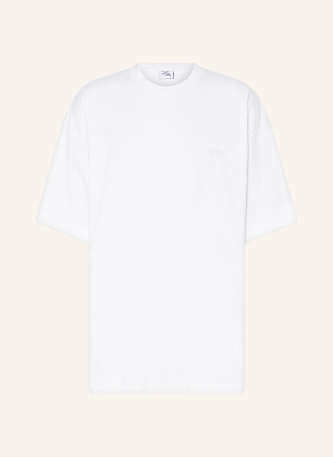 Vetements Oversized-Shirt weiss von VETEMENTS