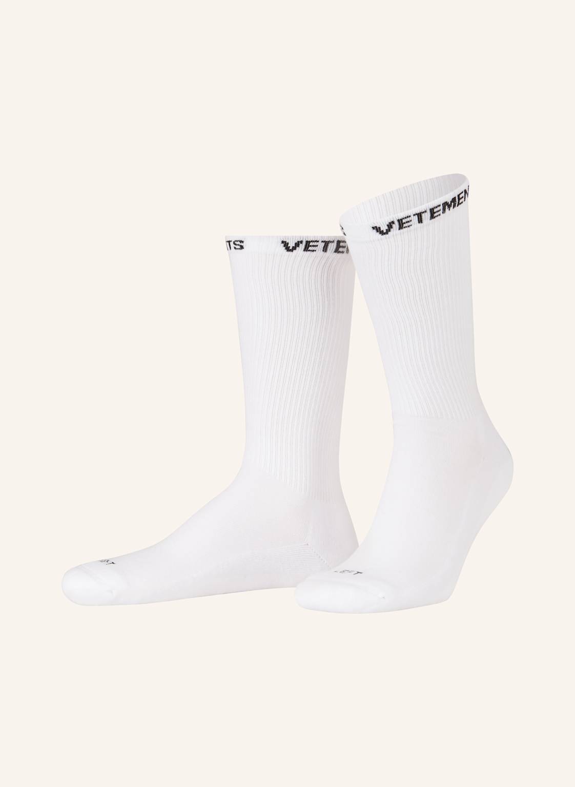 Vetements Strümpfe Logo weiss von VETEMENTS