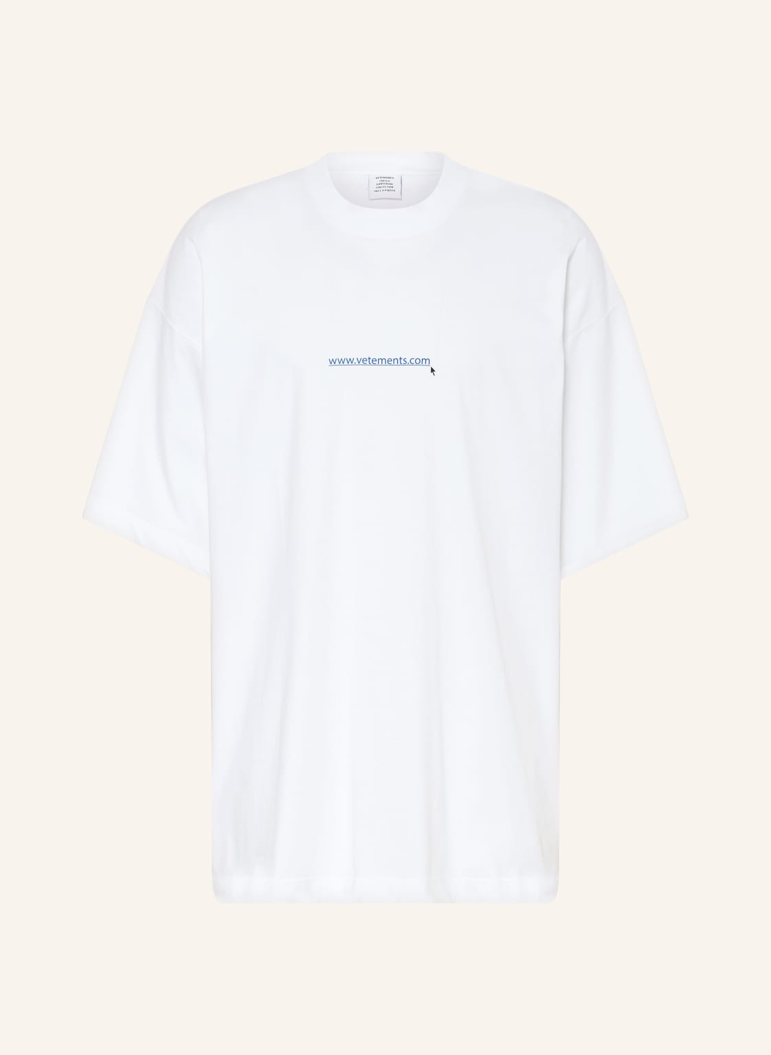 Vetements Oversized-Shirt weiss von VETEMENTS